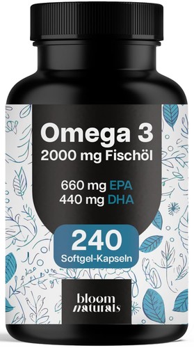 Omega fischöl 240 softgel - 3,