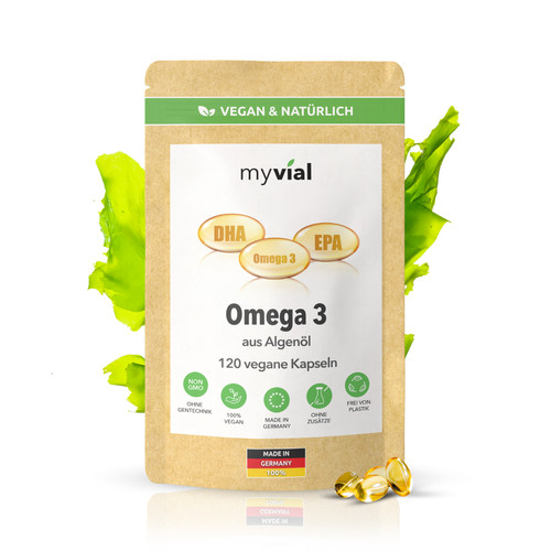Omega algenöl vegan - omega, 3