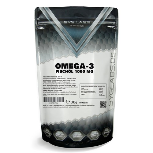 Omega fischöl 1000mg - fischöl, 500