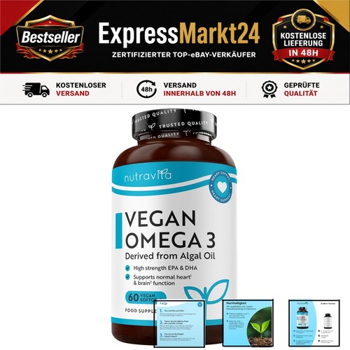 Nutravita 2000mg omega vegan - omega,